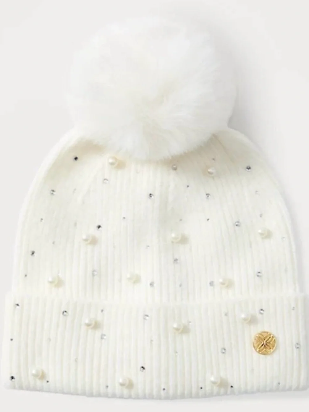Lilly Pulitzer GWP Embellished Hat in Coconut NWT